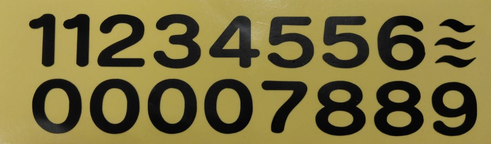 区分プレート用数字シール – ライト・オンラインストア